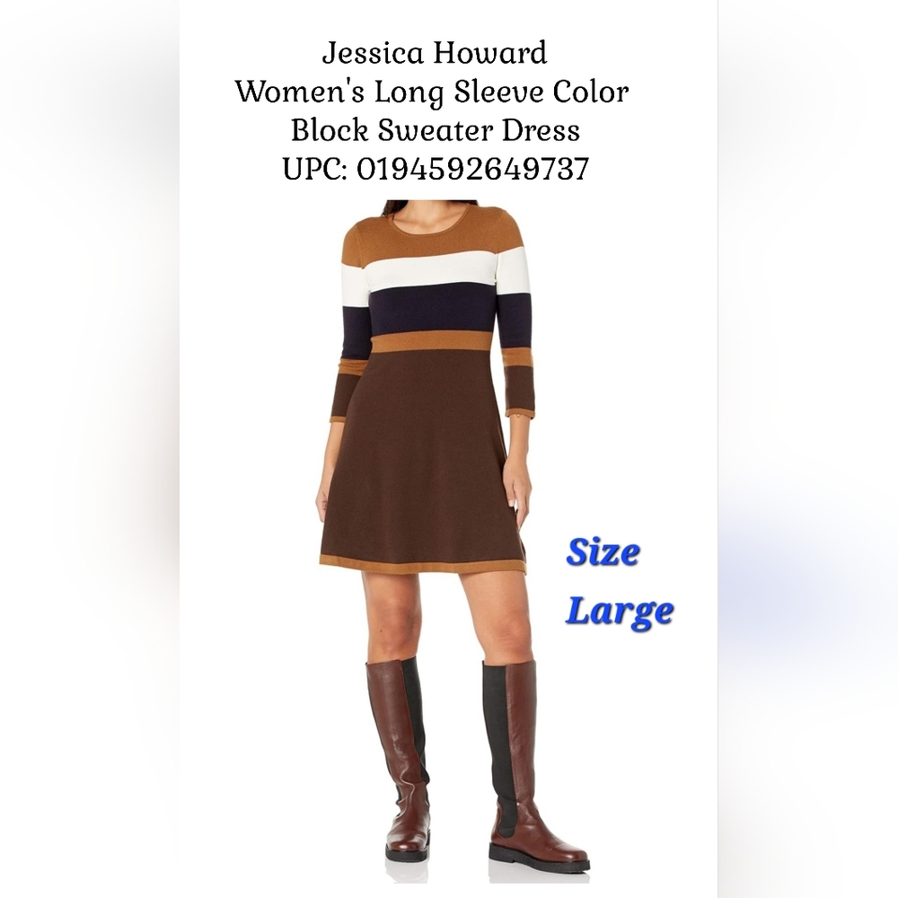 Jessica Howard Color Block Sweater *NWOT* Dress